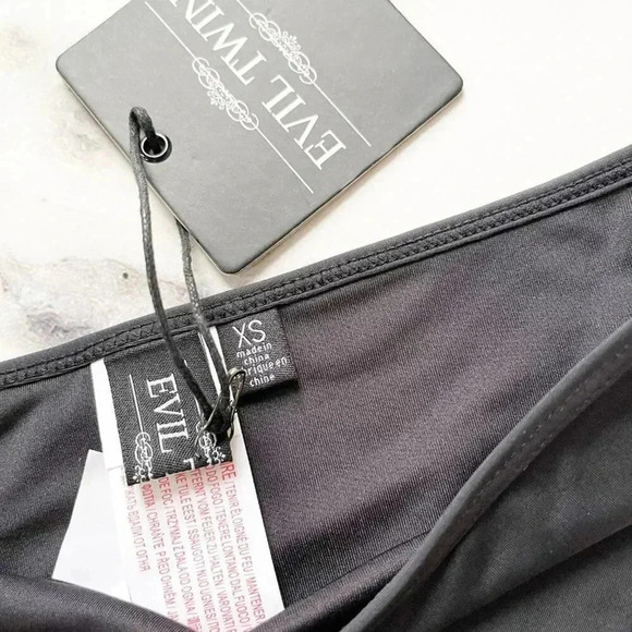 Evil Twin Black Illusion Mesh Bikini Bottom NWT - Picture 6 of 9